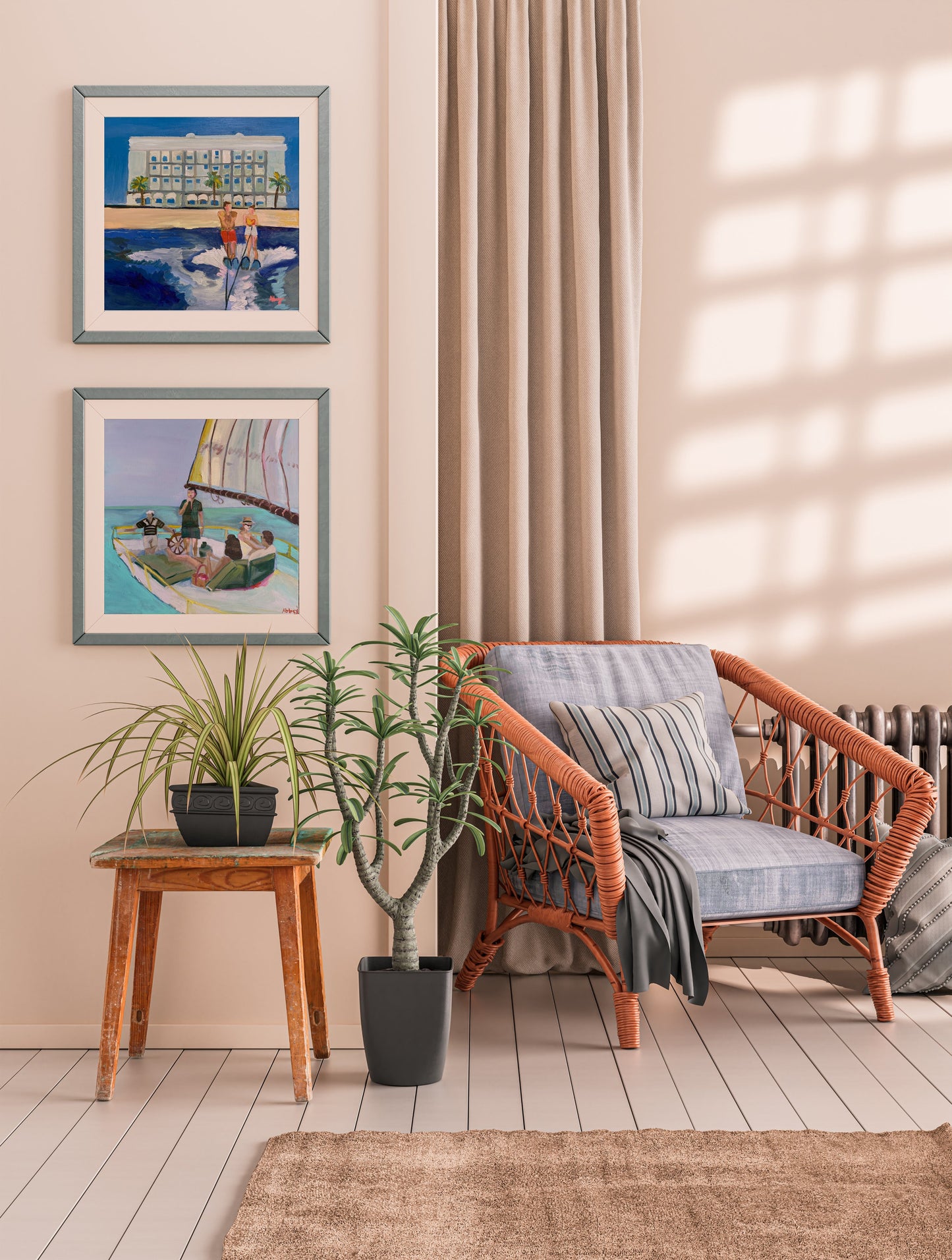 Water Skiing Lovers Print