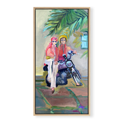 Motorcycle Couple Print