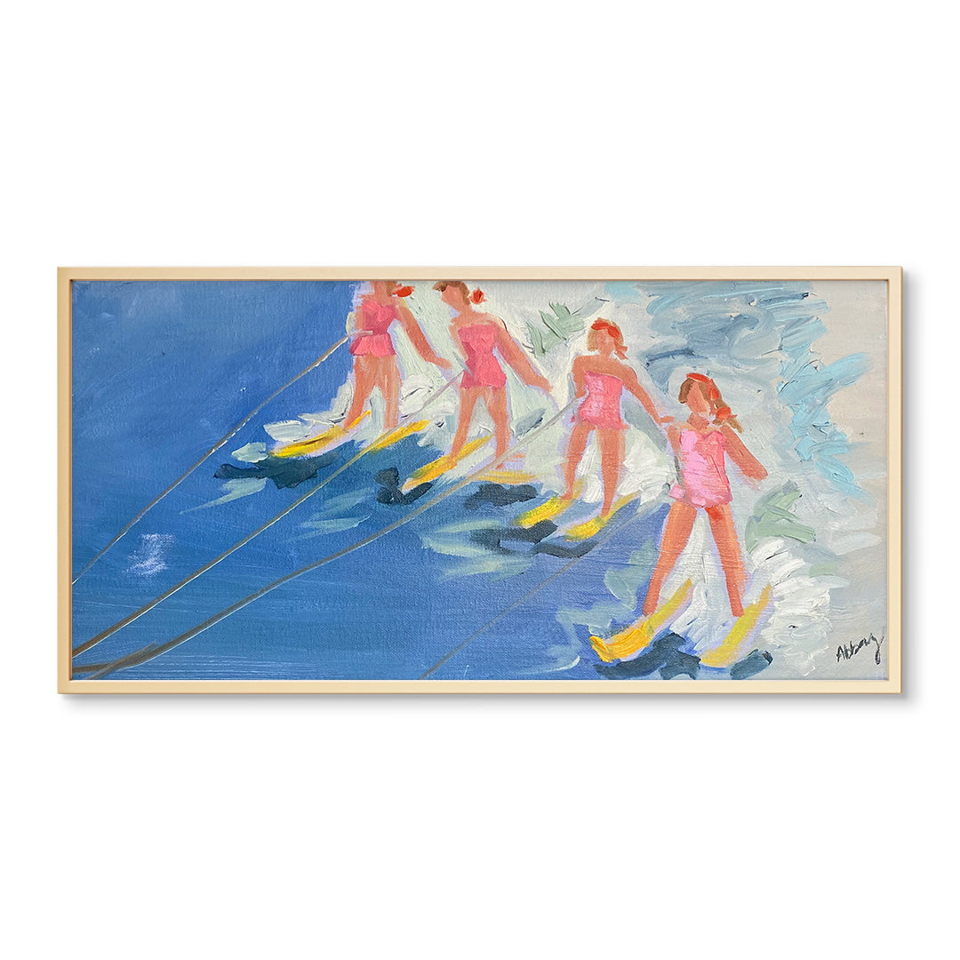 Water Skiing Girlfriends Print