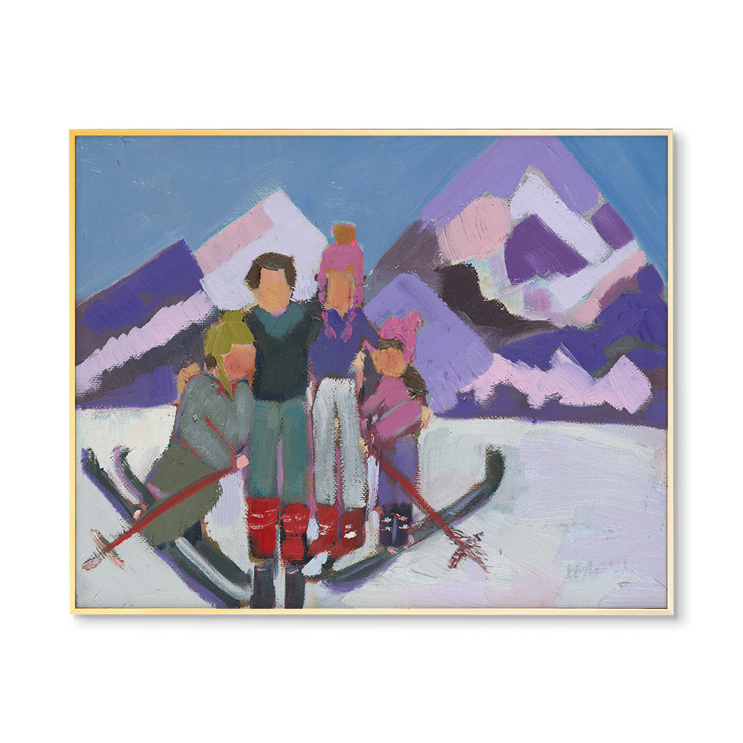 Ski Family Print