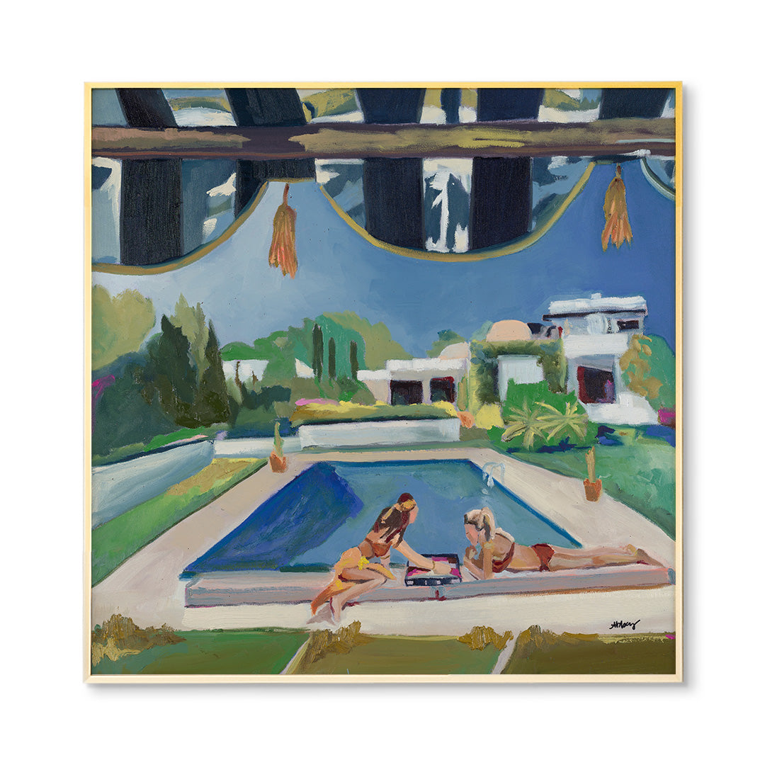 Poolside Play Print