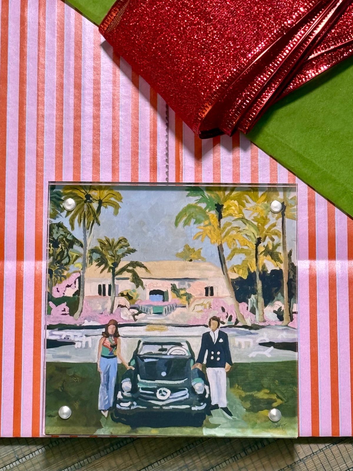Framed Palm Beach Print