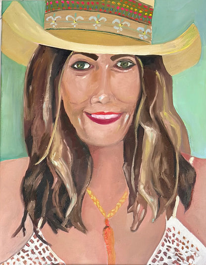 Happy Hat Girl