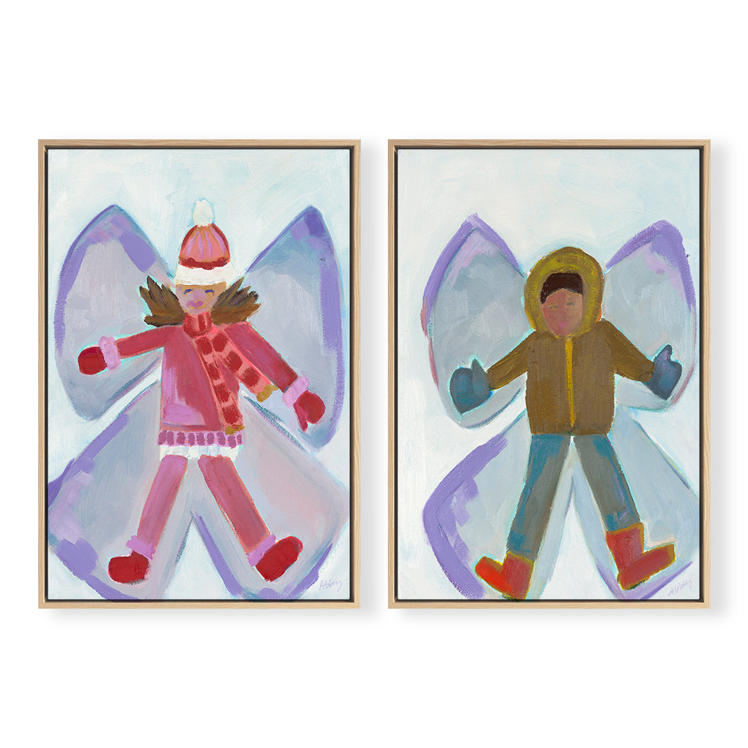 Snow Angel Pair Print