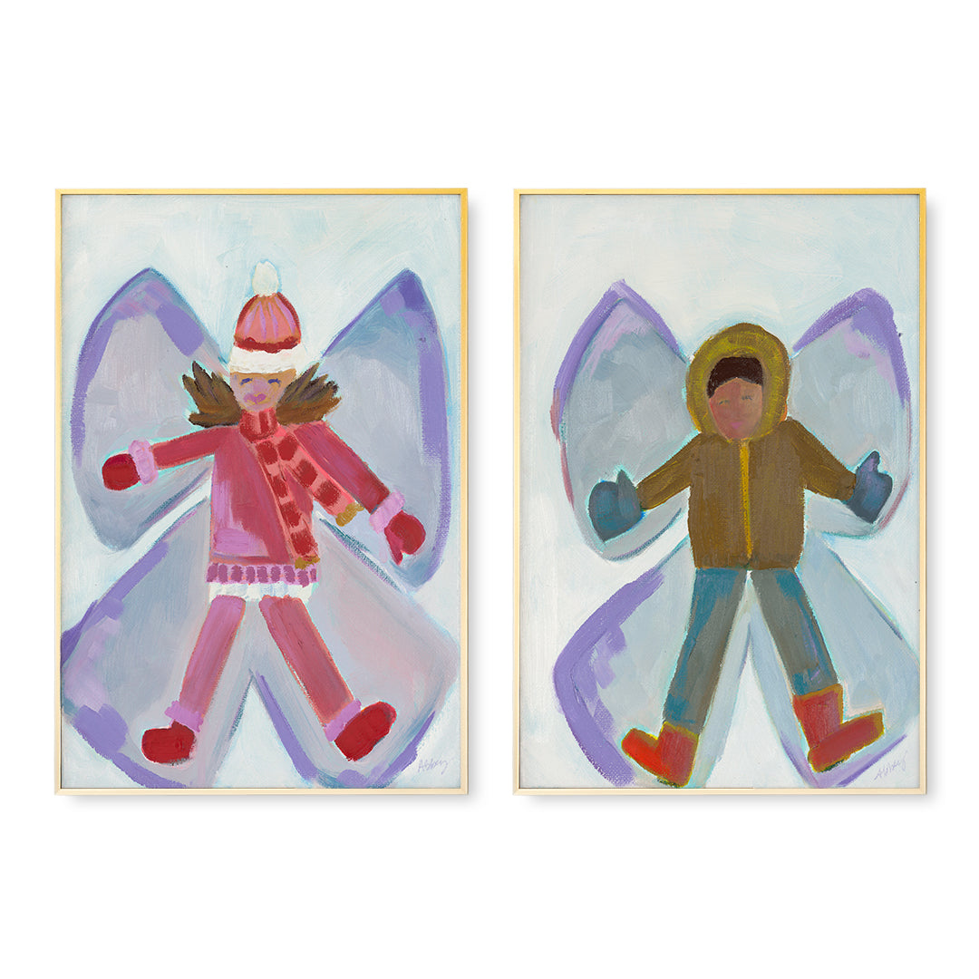 Snow Angel Pair Print